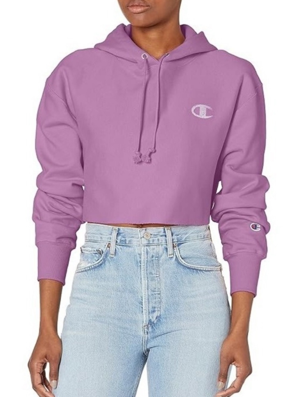 Champion Reverse Weave Cropped Cut Off Hoodie
Sweatshirt Lavender Oversized